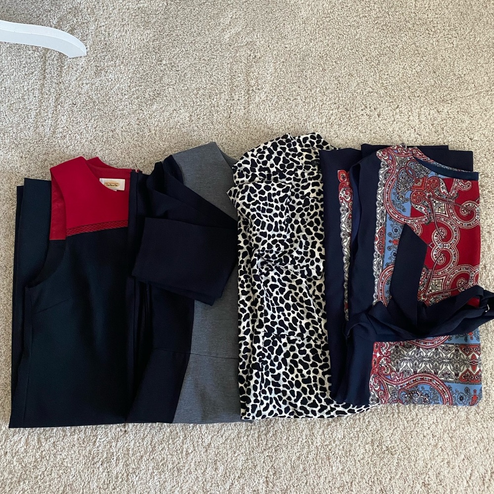 Talbots Midi Dresses Bundle of 4- 3 size 4, 1 Size Small